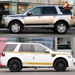 Customized Car Side Stripe Skirt Decal Graphics Sticker for Land Rover Discovery 3 4 2 Freelander 2 1 Range Rover Evoque Velar